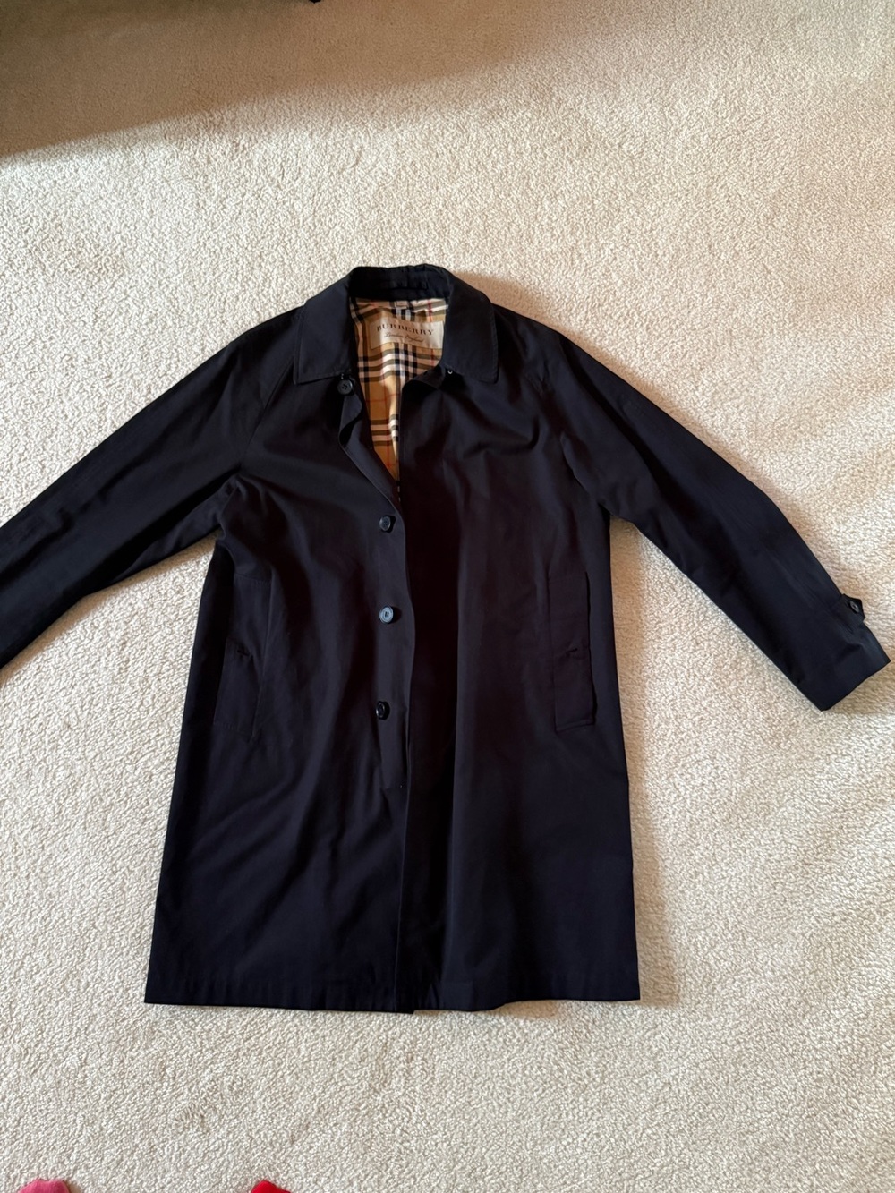 Burberry men's camden car coat gabardine size 50